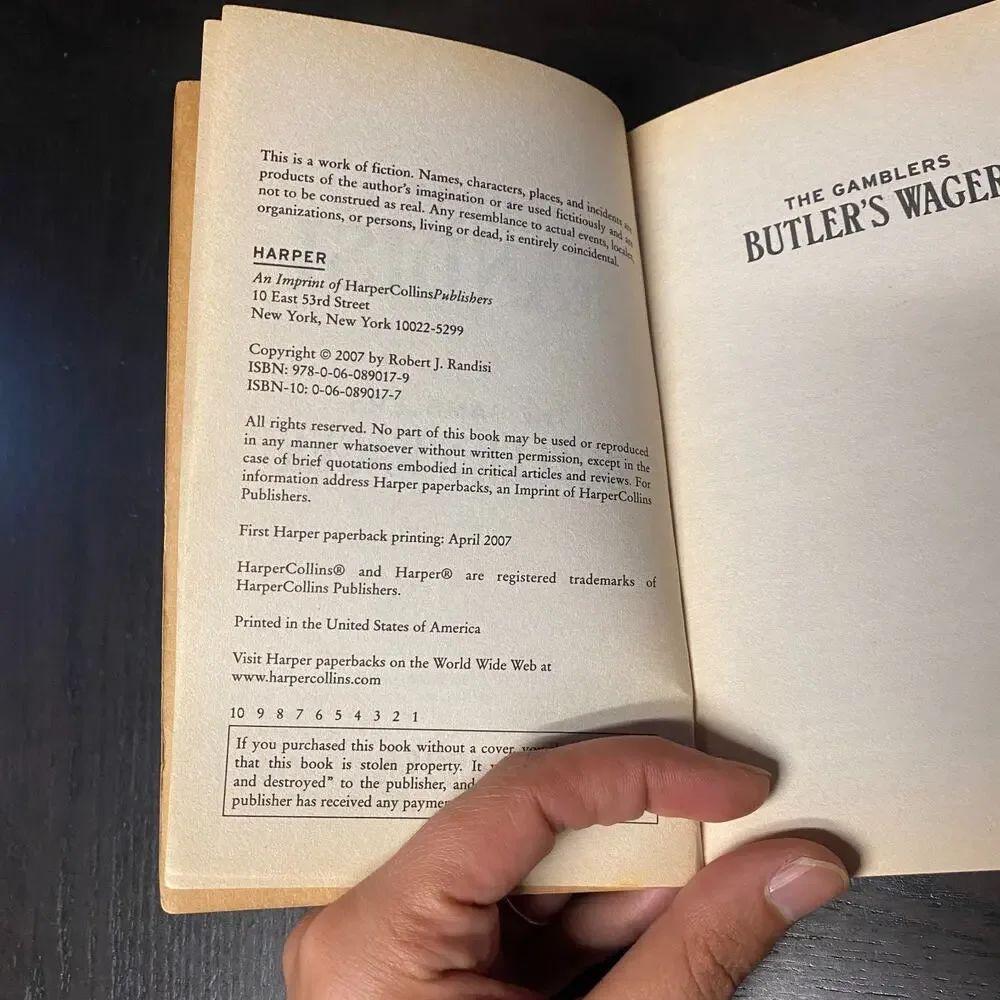 Butler's Wager : The Gamblers by Robert J. Randisi (2007, Mass Market)